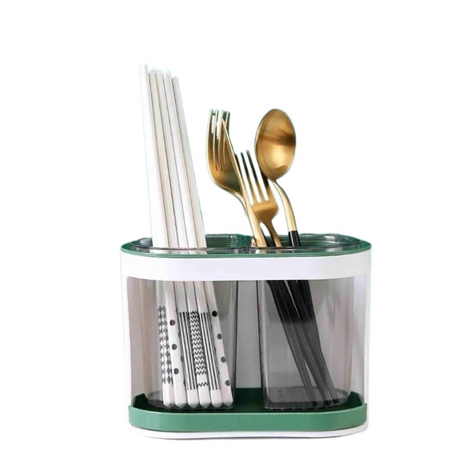 YUSUZH Utensil Holder Cutlery Drainer for Spoon Knife Fork