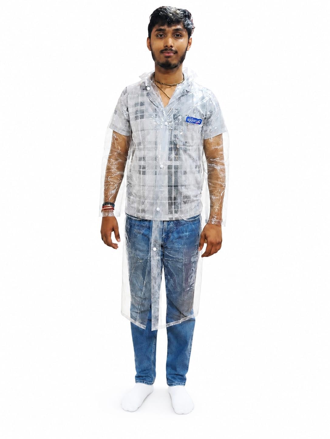Men Transparent Raincoat-image-10