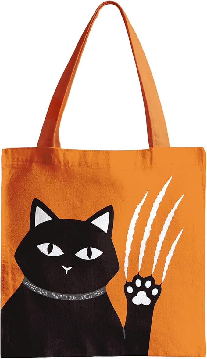 PurpleMoon Halloween Tote bag-Sturdy and Stylish Canvas