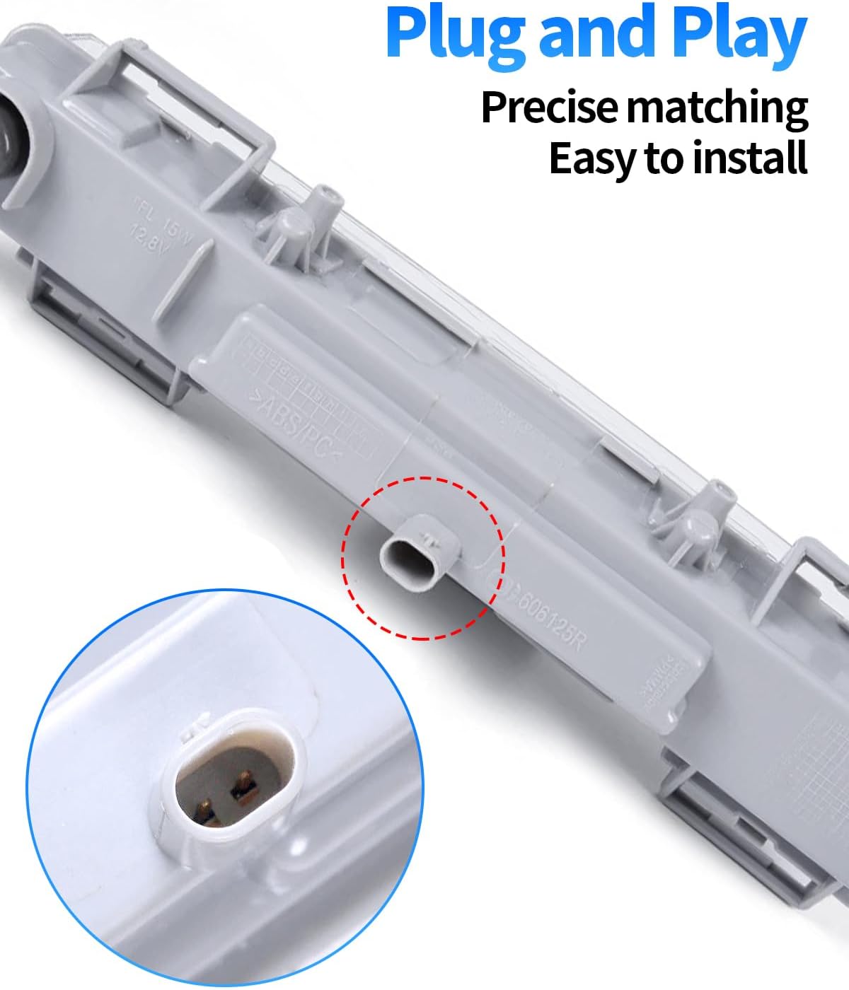 Daytime Running Light DRL LED Fog Lamp Compatible with Mercedes Benz W166 ML350 ML500 2013-2014/W166 ML550 ML63 Amg 2012-2015/X204 GLK250 GLK350 2013-2015 (Passenger Side(R:A2049065501))