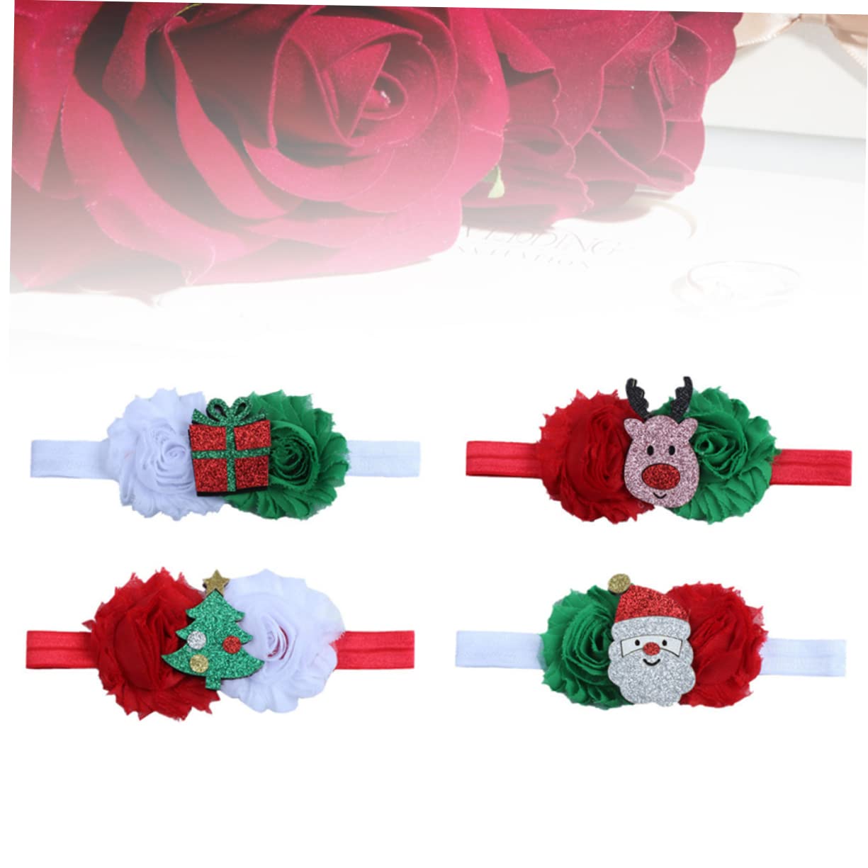Didiseaon 24piezas Diademas Navideñas Adorables Para Bebés Accesorios Para Niñas Diseño De Carnaval Para Fiestas y Sesiones Fotográficas
