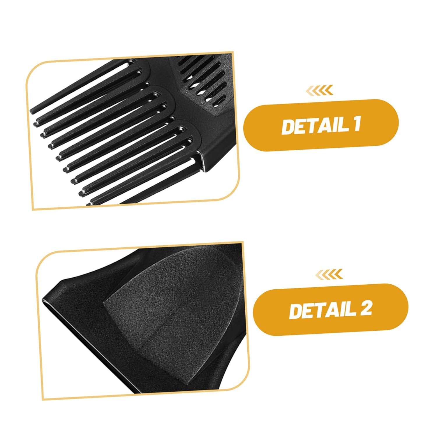 5pcs Blow Dryer Comb Attachment Black 4cm-4.6cm Universal