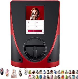 Smart Nail Art Printer, 3D Automatic Manicure Printer, Photo Pattern Printing Nail Film Printer, Support WiFi/DIY, AI Recognition of Nail Face, for Kid/Nail Studio/Manicurist/Nail Lovers