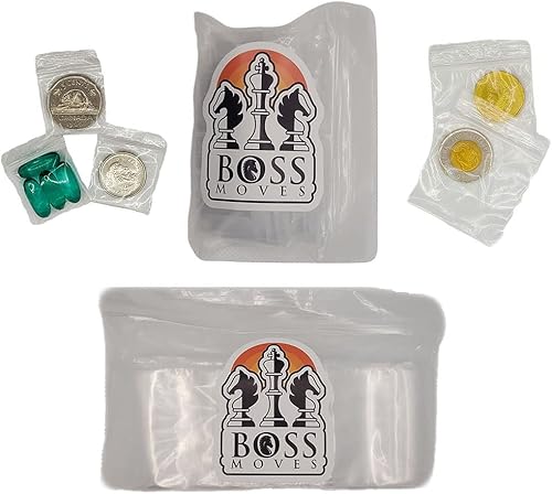 Boss Moves - Fuerte y fácil de usar mini bolsas con cremallera, 200 bolsas con cremallera de varios tamaños 1 x 1 pulgada (100) y 2 x 2 pulgadas