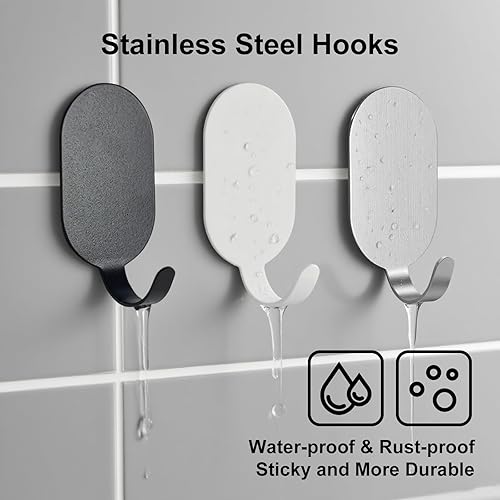 Miniatura 4 de Ganchos de acero inoxidable (negro)