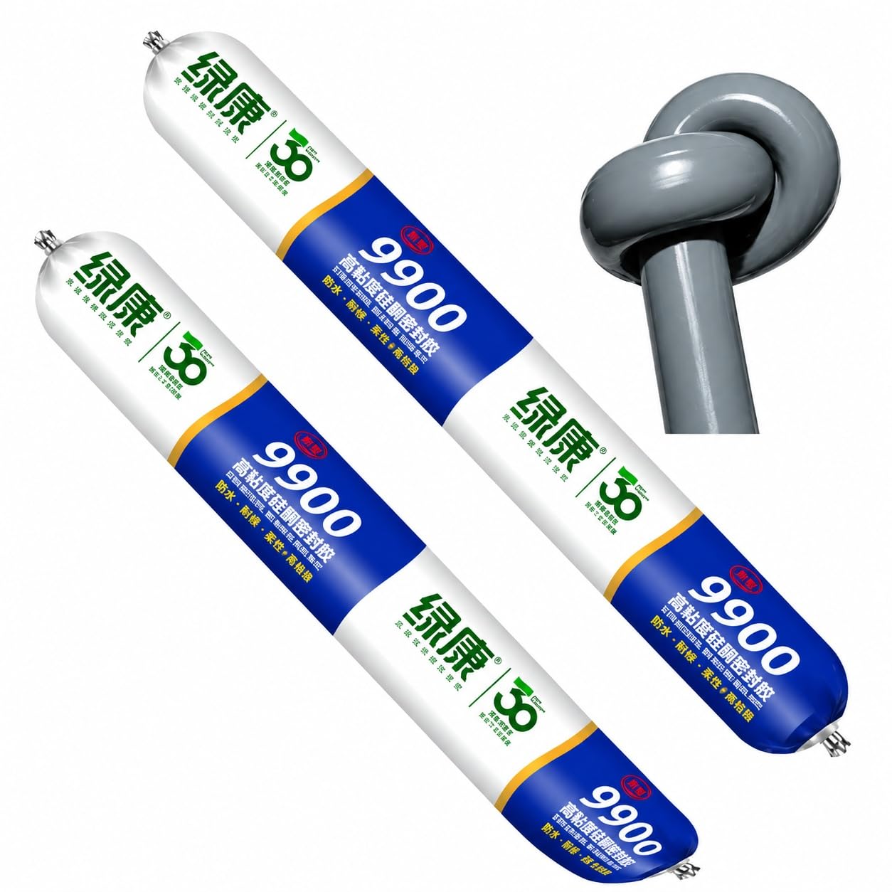 9900 Sealant Waterproof, Silikon-Dichtmasse Hitzebeständig, Flexibel und Wasserdicht für Dach und Wand, Rissreparatur und Leckabdichtung