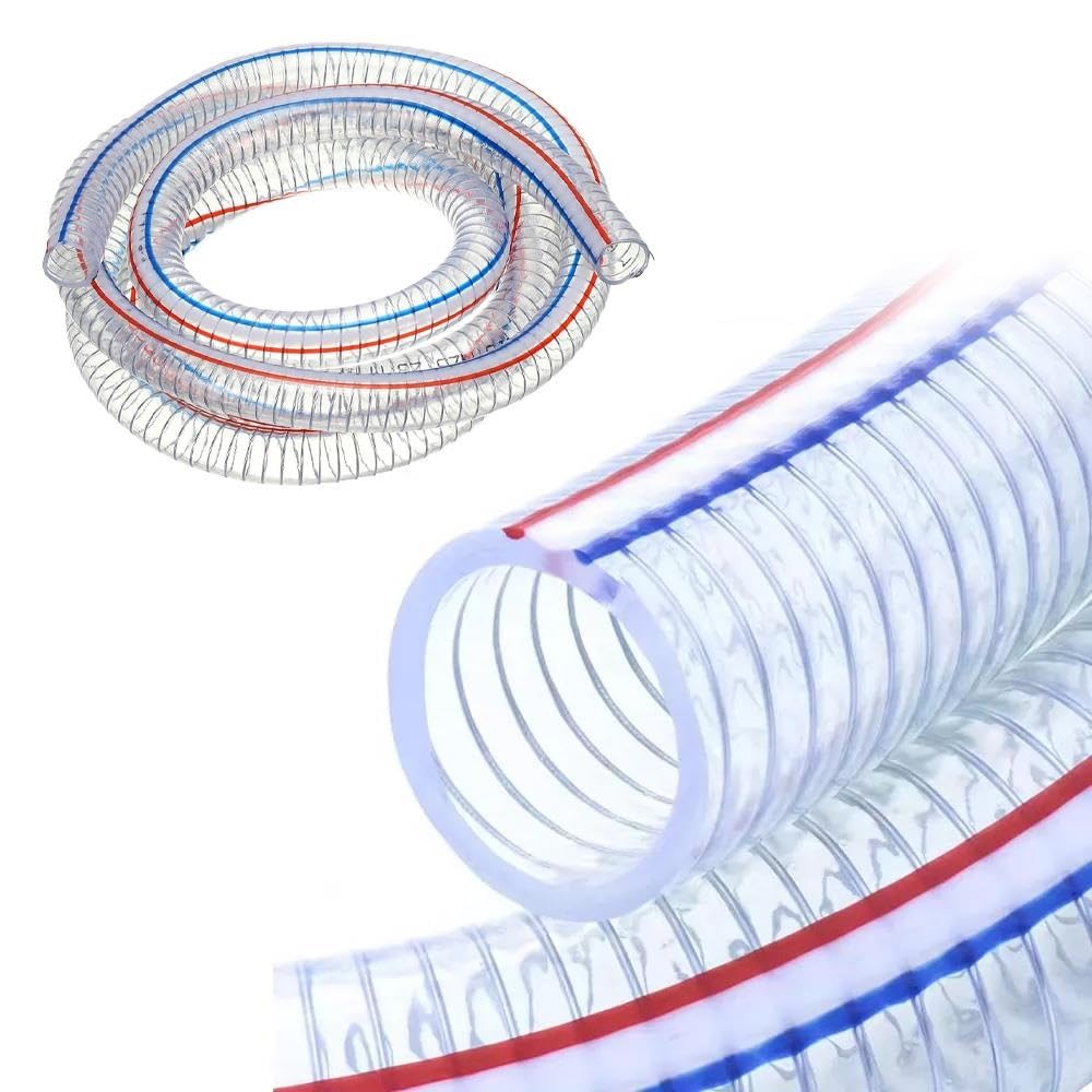 100 500cm Tubo Spirale In Filo D'acciaio Trasparente Per Pompa Olio