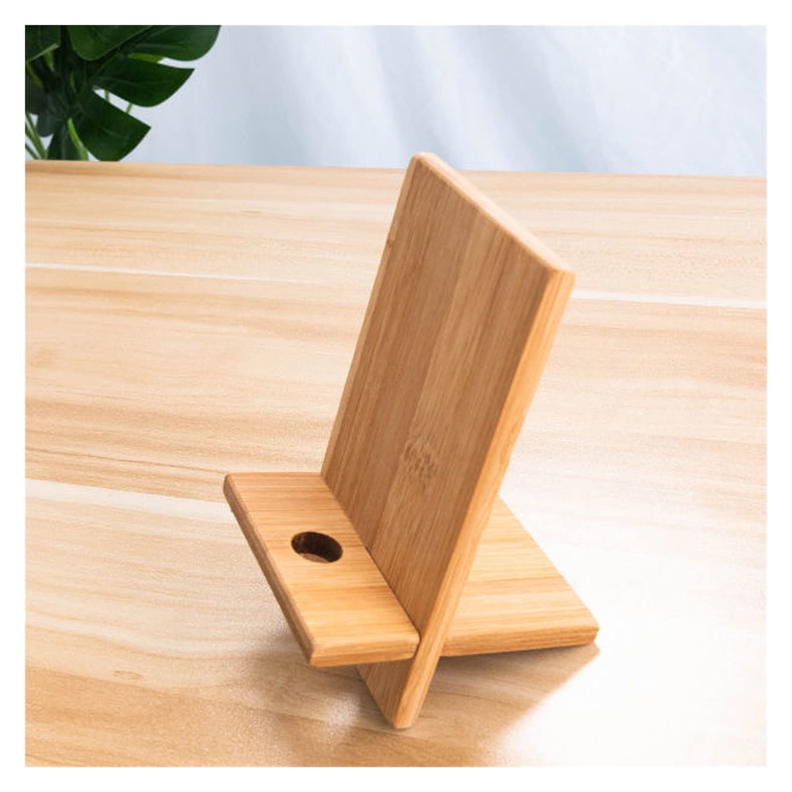 Porte-tablette en bois et support de téléphone de bureau 14cm pour smartphone universel