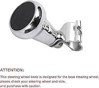 Vista 5 de Marine 316 - Volante de barco de acero inoxidable 3/4 pulgadas, perilla de maniobra, control giratorio