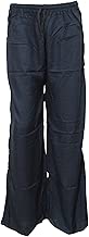 Mogul Interior Womens Pants Elastic Waist Solid Pants Rayon Comfy Wear Trousers