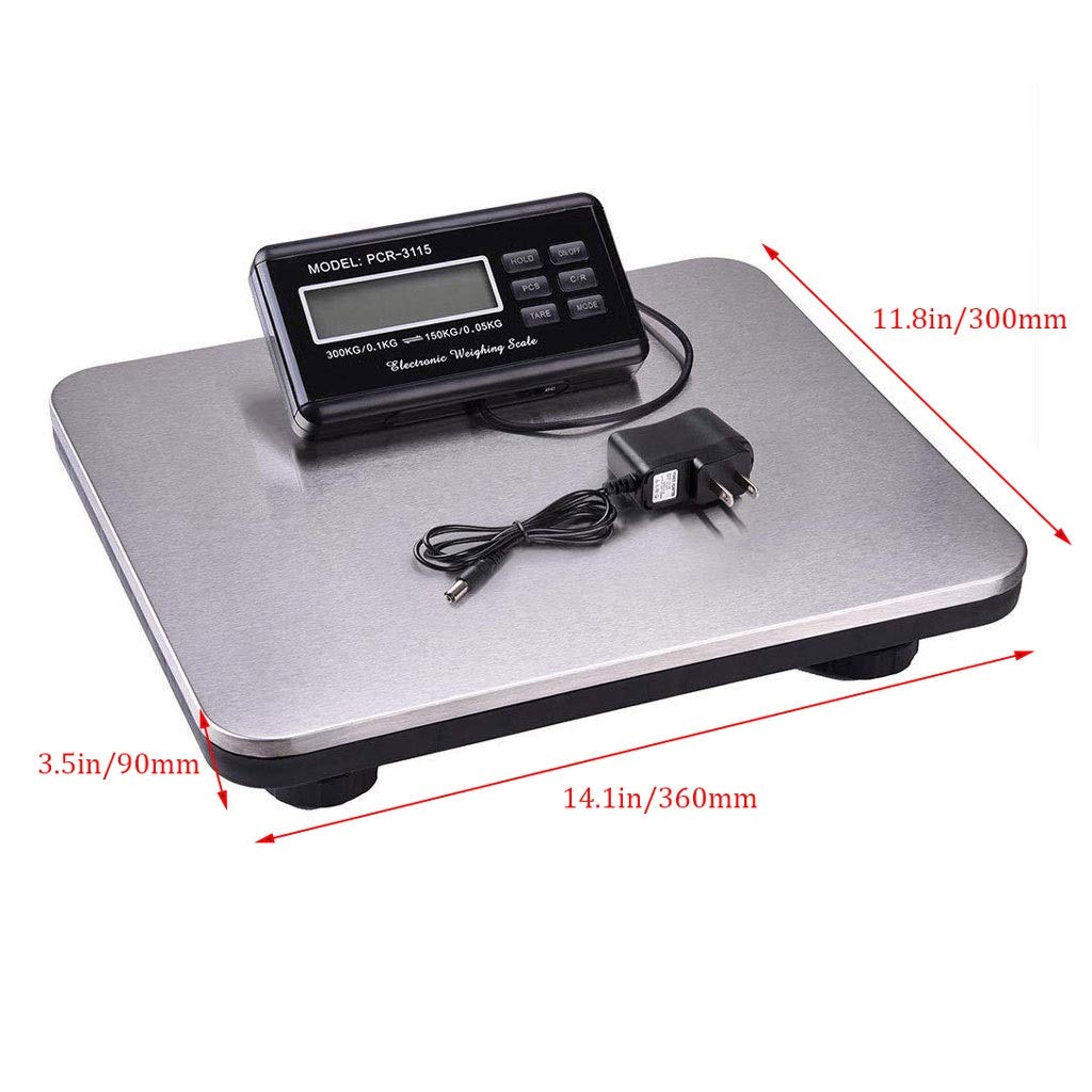 20kg/0.1g Analytical Electronic Balance Lab Digital Balance Scale High Precision Balances Kitchen Precision Weighing Pan Size=180x160mm (300Kg/0.1kg)