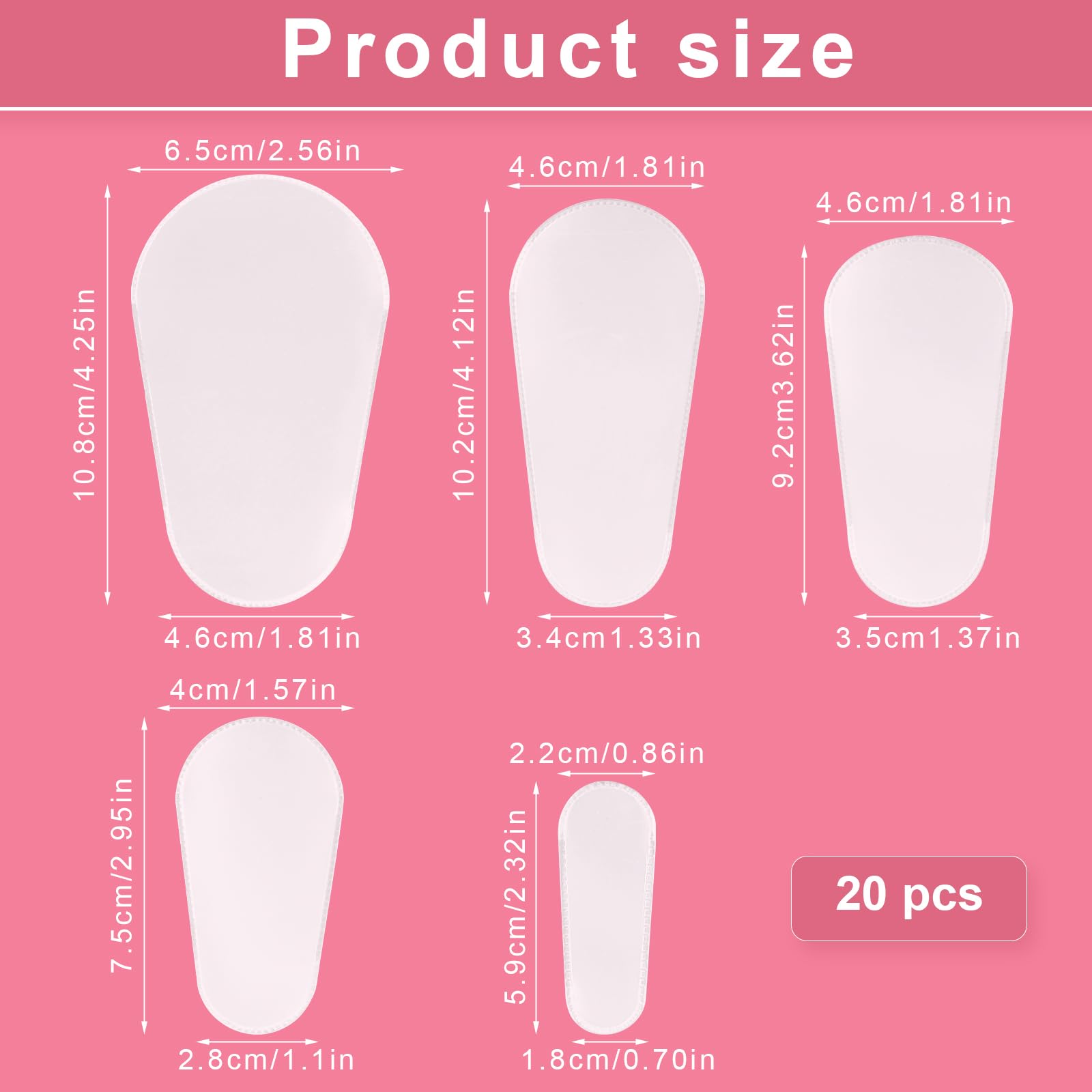 Tinoaly 20pcs Makeup Brush Covers - Image 2