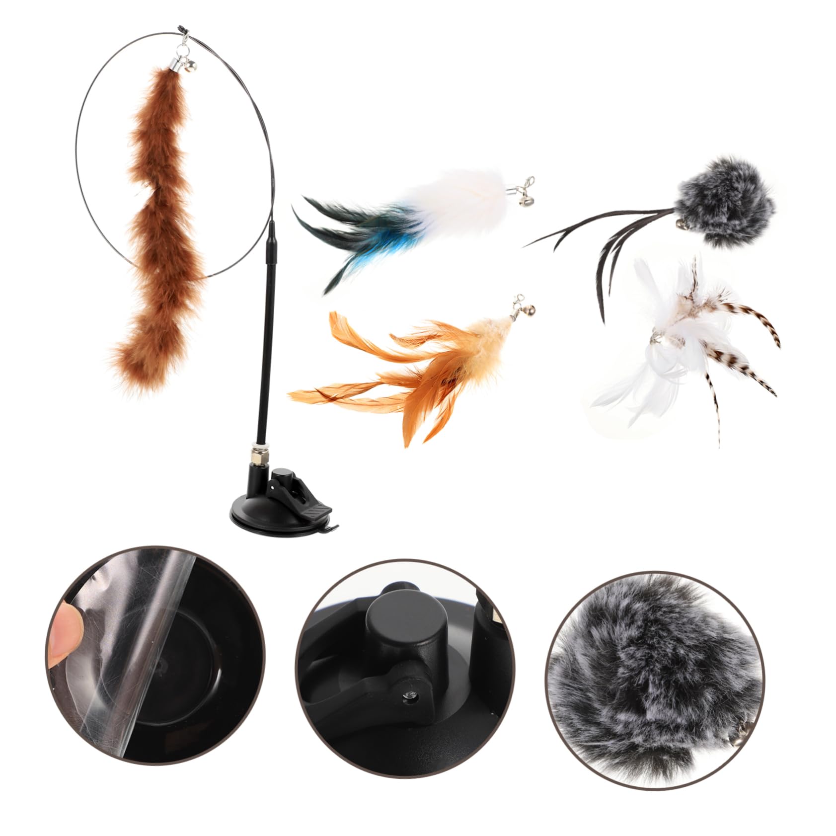 DOITOOL Lot De 3 Jouets Interactifs pour Chatons Clochettes Amusantes en Peluche pour Animaux De Compagnie 6 Pièces X 3