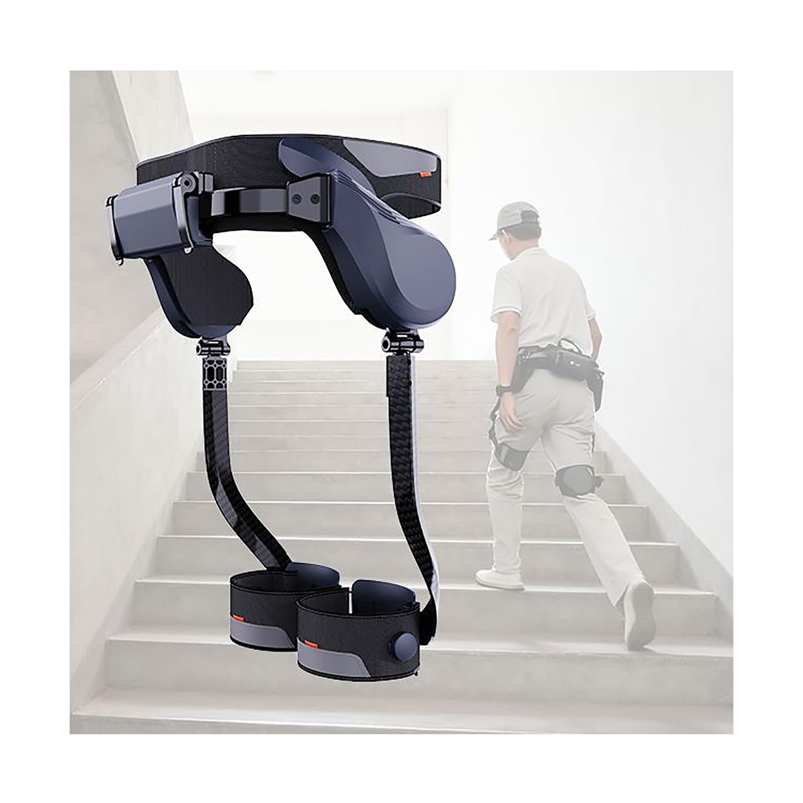 Walking Aids with Exoskeletal Legs, Walking Aids with Bionic Body, 30%-50% Walking Assistance, IP54 Waterproof, for Walking M