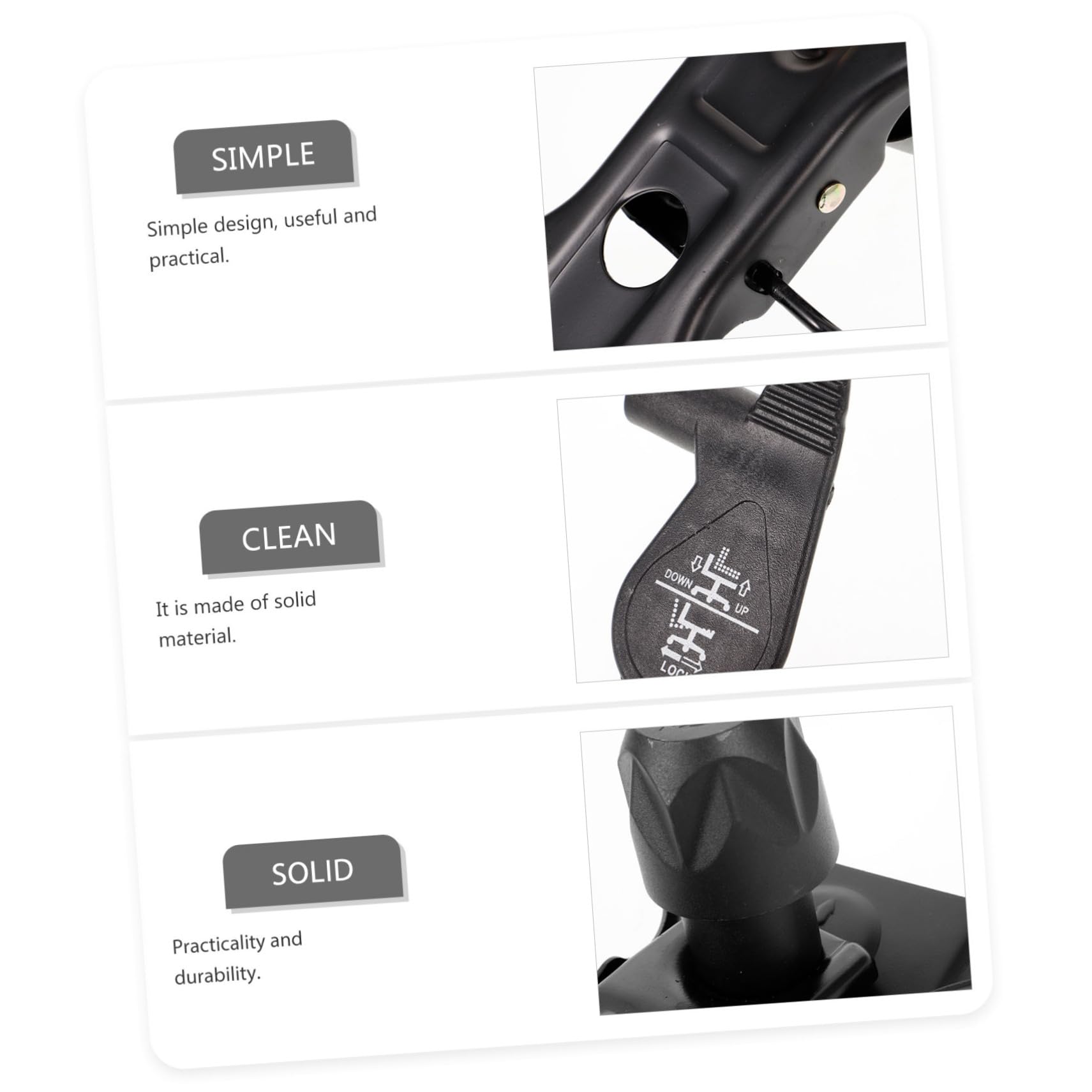 Pieza De Repuesto para Silla De Oficina Base Giratoria Metálica Ajustable Mecanismo De Control De Inclinación para Sillas Medianas Uso Ergonómico y Ahorro De Espacio