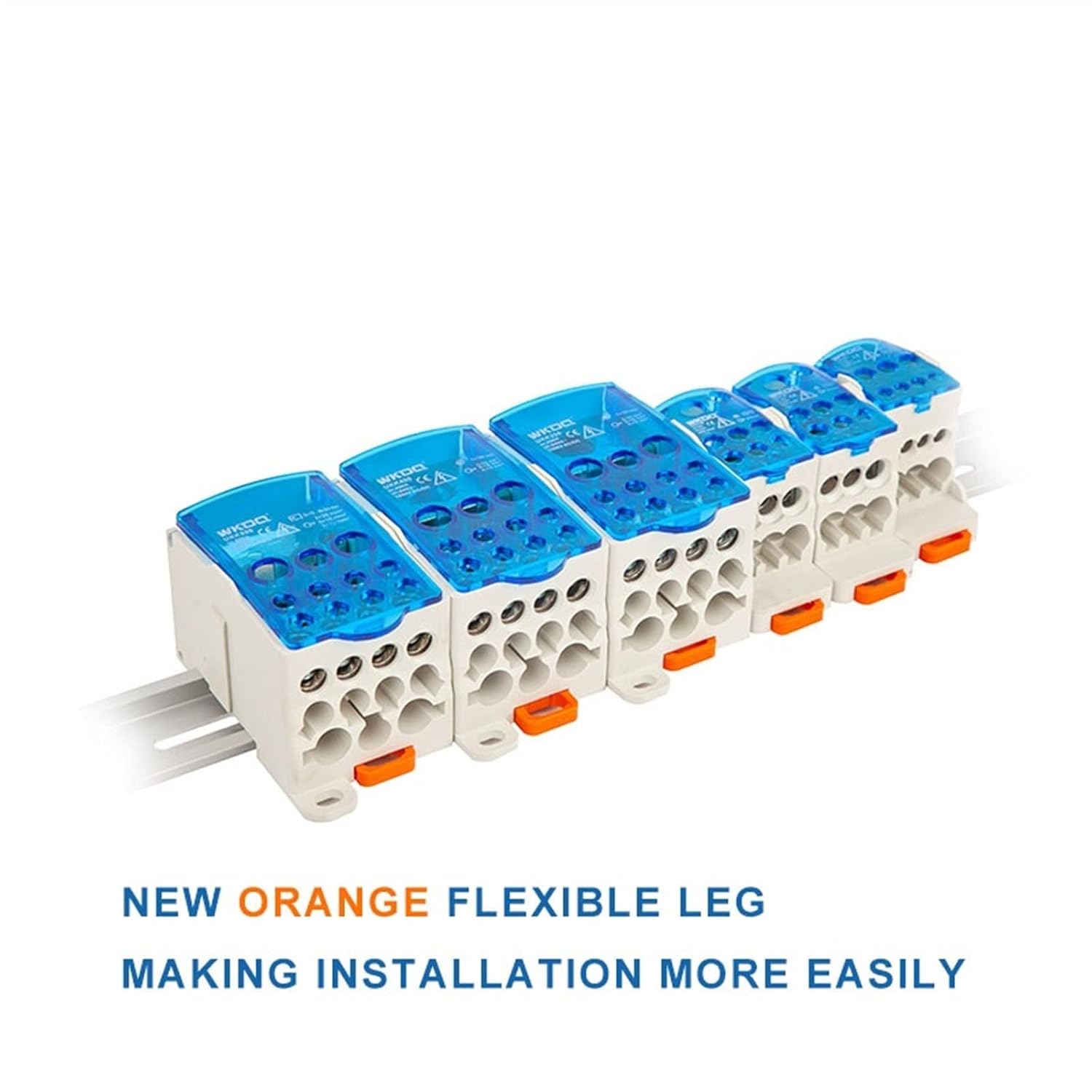 1Pcs UKK400A UKK-400A Junction 1 in 11 Out Universal Wire Electrical Connector Din Rail Terminal Block Power Distribution Box