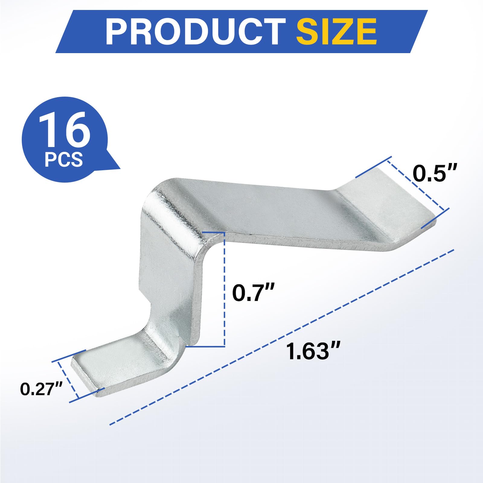 Sandusky Shelf Clips - 16 Pack, Easy Install -2