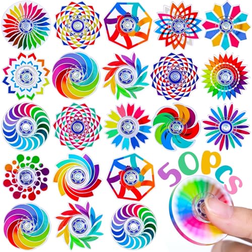 50 Pack Fidget Spinner for Kids Mini Sensory Fidget Toys