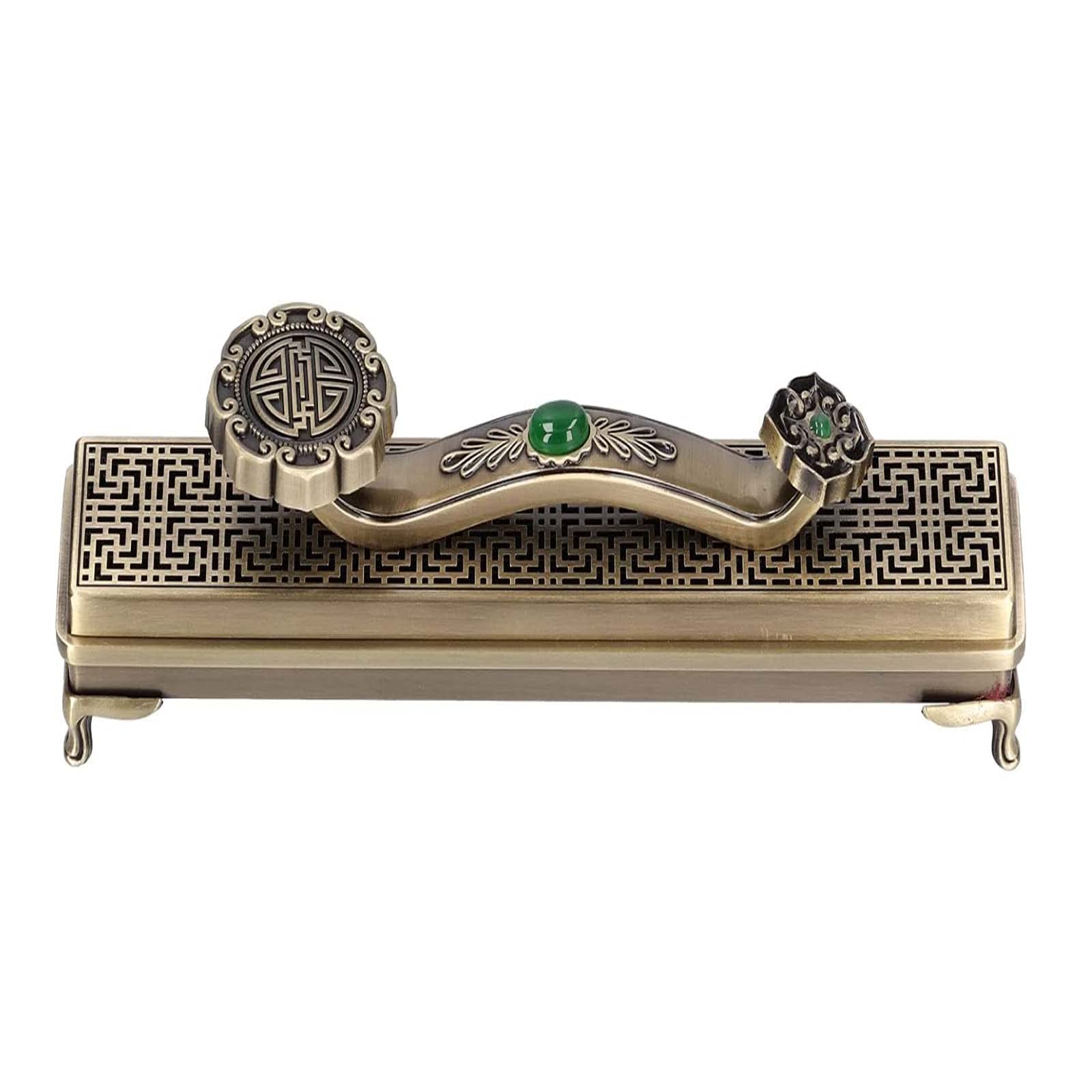 3-gaats wierookstokhouder, keramisch 25 x 2 x 5 cm, verstelbare hoek en hoogte, wierook asvanger voor meditatie, yoga, thuiskantoor, elegant decor