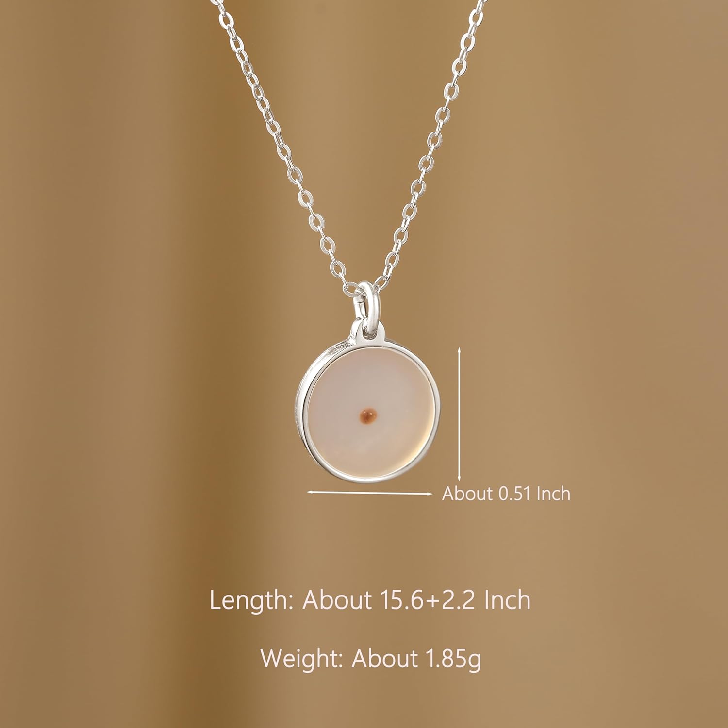 Mustard Seed Necklace for Women 925 Sterling Silver Minimalist Pendant Necklace Dainty 14K Gold Plated Faith Necklaces Jewelry Baptism Confirmation Religious Christian Gifts - Image 5