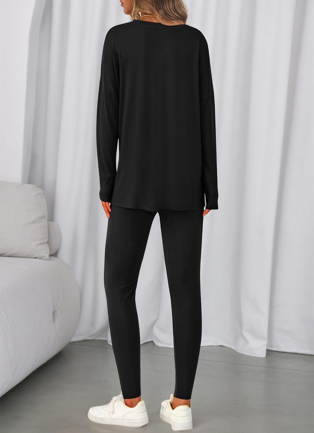 BTFBM Two Piece Sets for Women 2026 Casual Lounge Set Matching Oversized Shirts Leggings Workout Airport Travel Outfits - Image 3