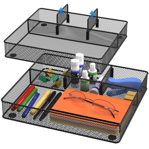 Plateau de rangement VyGrow à compartiments ajustables pour tiroir net - 2