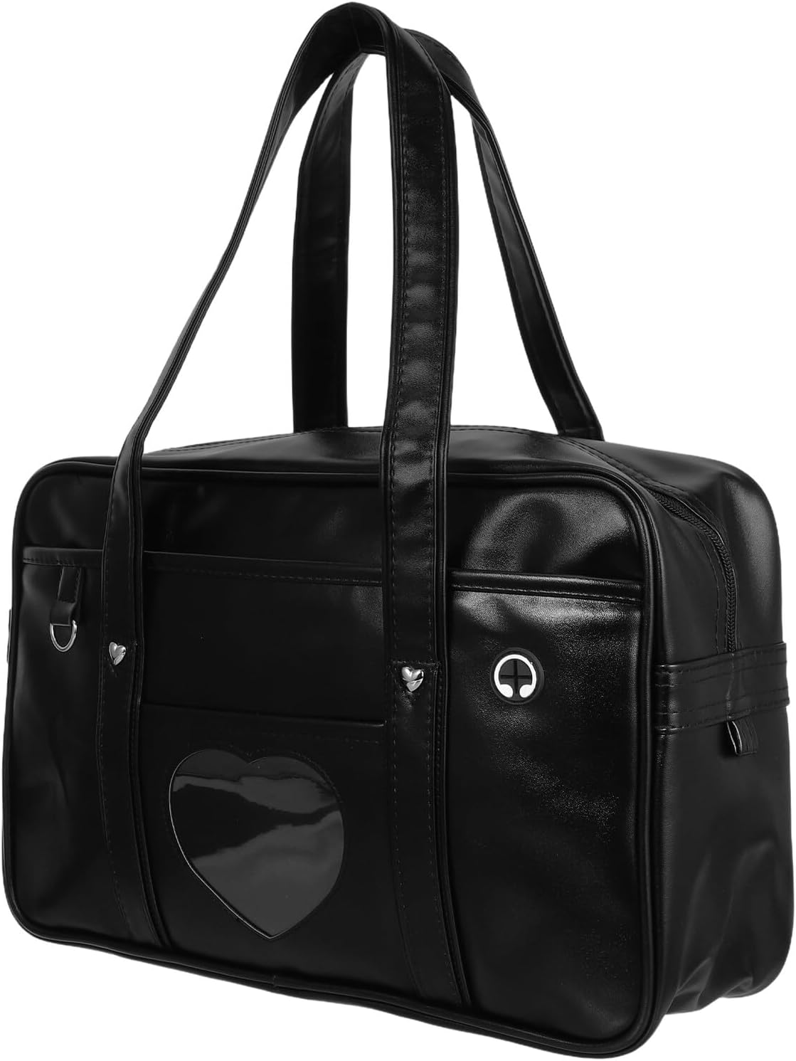 Heart Laptop Tote Bag PU Waterproof School Work Briefcase