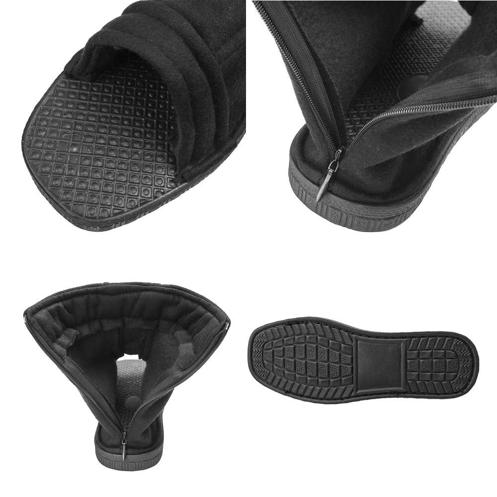 Chaussures Ninja Noires Cosplay Village de la Feuille, Noir
