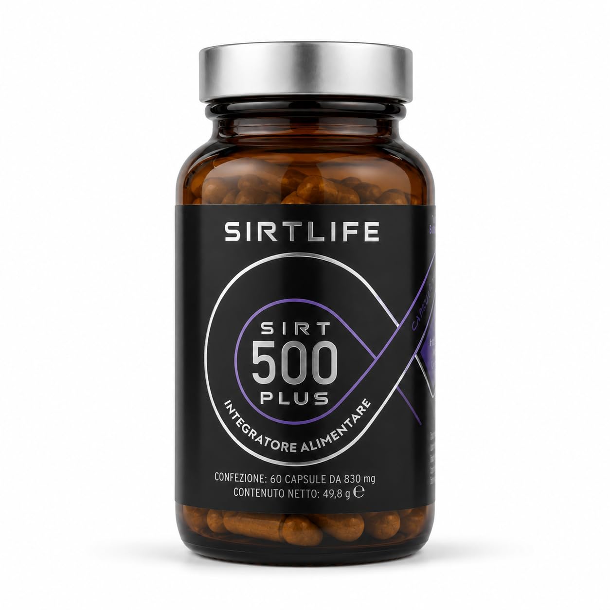 SIRT500 Plus, integratore alimentare naturale attivatore di Sirtuine, migliora il metabolismo e rallenta l’invecchiamento. 60 capsule