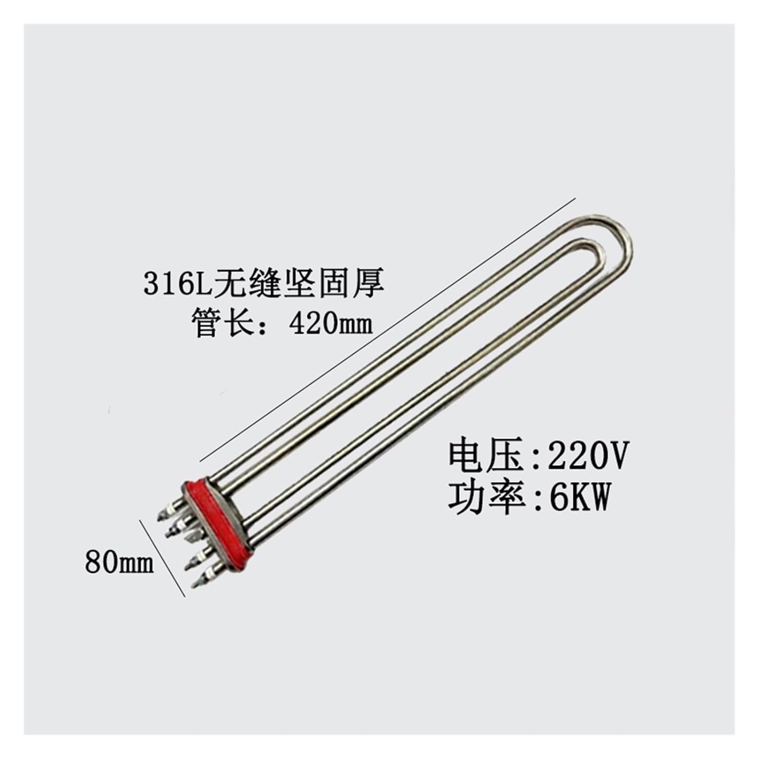 304/316 E80 Heating Rod 3KW/4KW/6KW 380V(316-220V6KW)