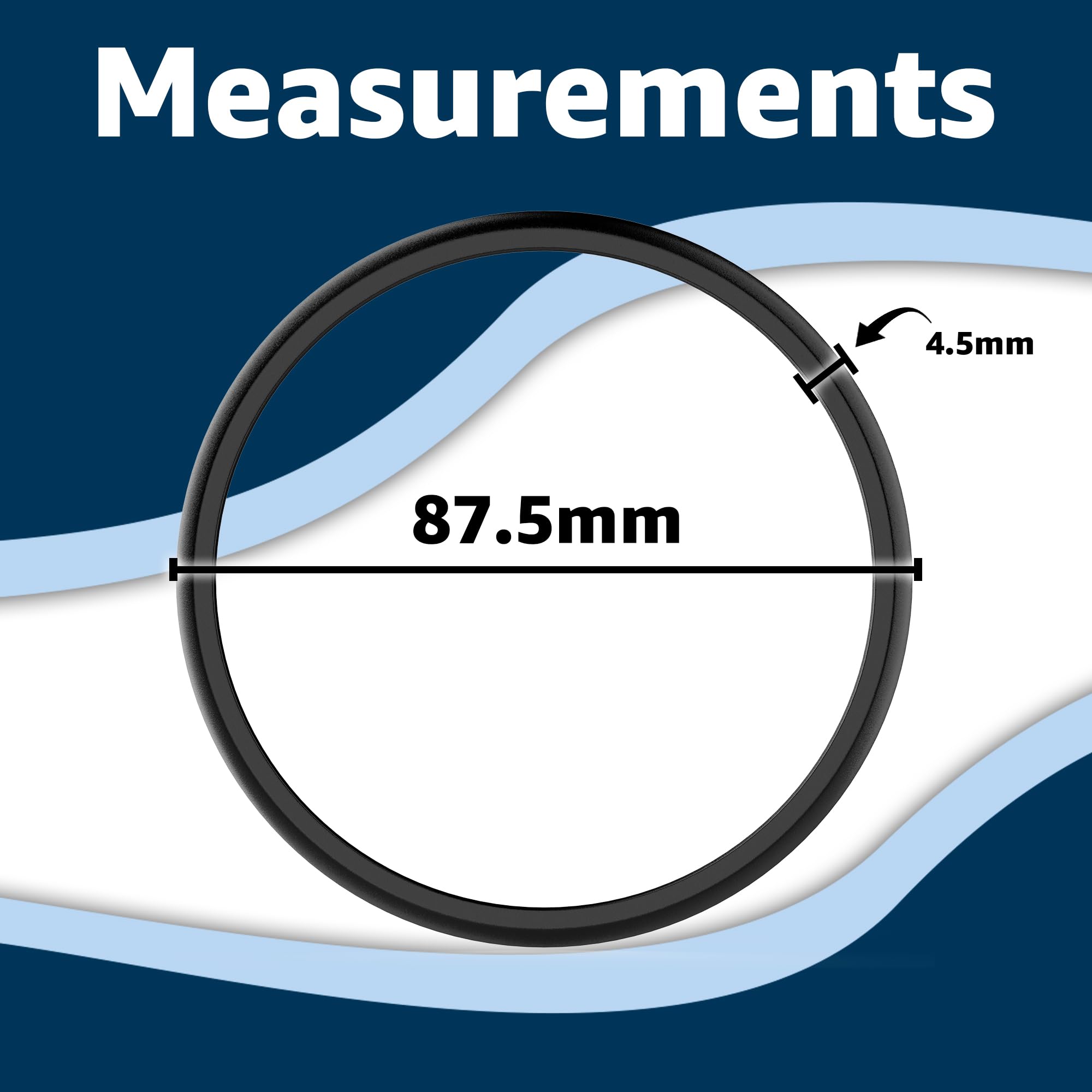 Jmoe USA Premium Gaskets For RTIC Jug Lids 2-Pack