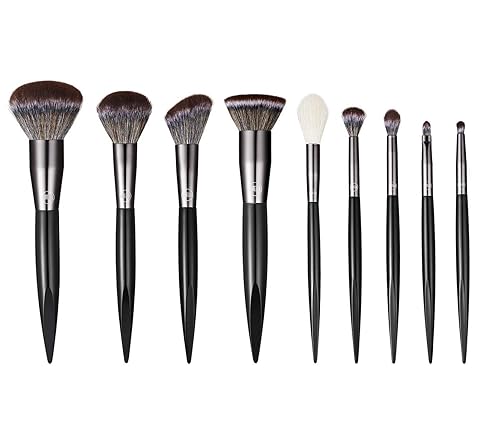 Miniatura 6 de Lurella Cosmetics Bite The Bullet Brush Set Essential 9 Pcs Makeup Brushes, Hecho con cerdas sintéticas ultra suaves, e incluye Black Travel Tubby.