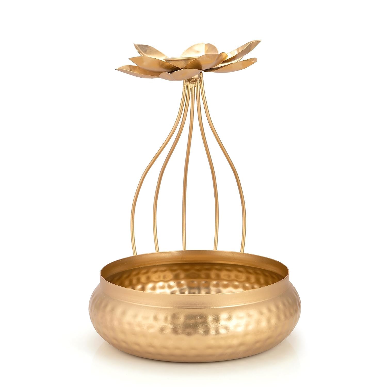 Lotus Urli Candle Holder Set - Diwali Decor -4 Lotus Urli Candle Holder Set - Diwali Decor -4