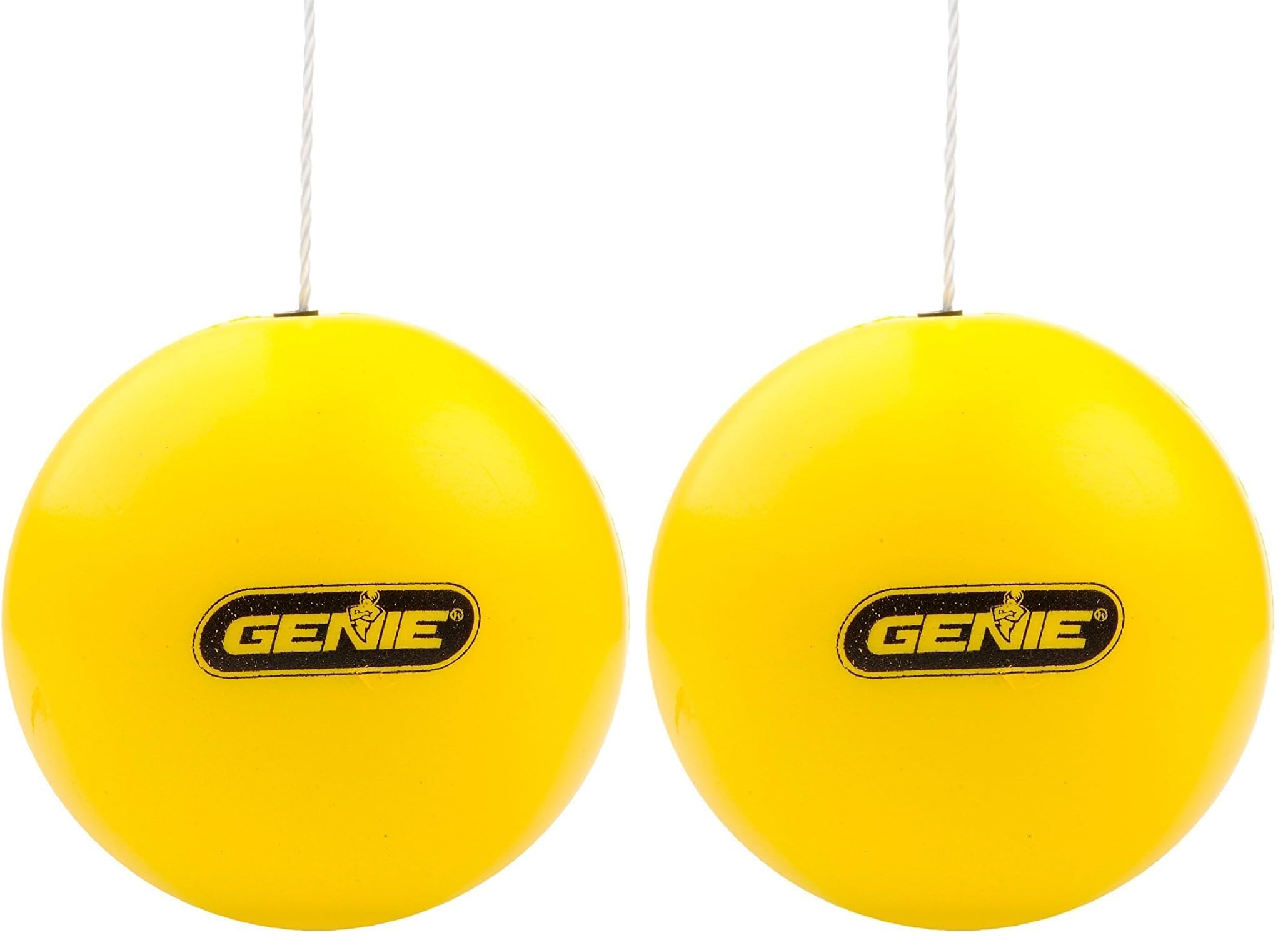 Genie Yellow Perfect Stop Parking Aid – Retractable Ball Compatible with All Garage Door Openers-GPS-R, one size (Pack of 2)