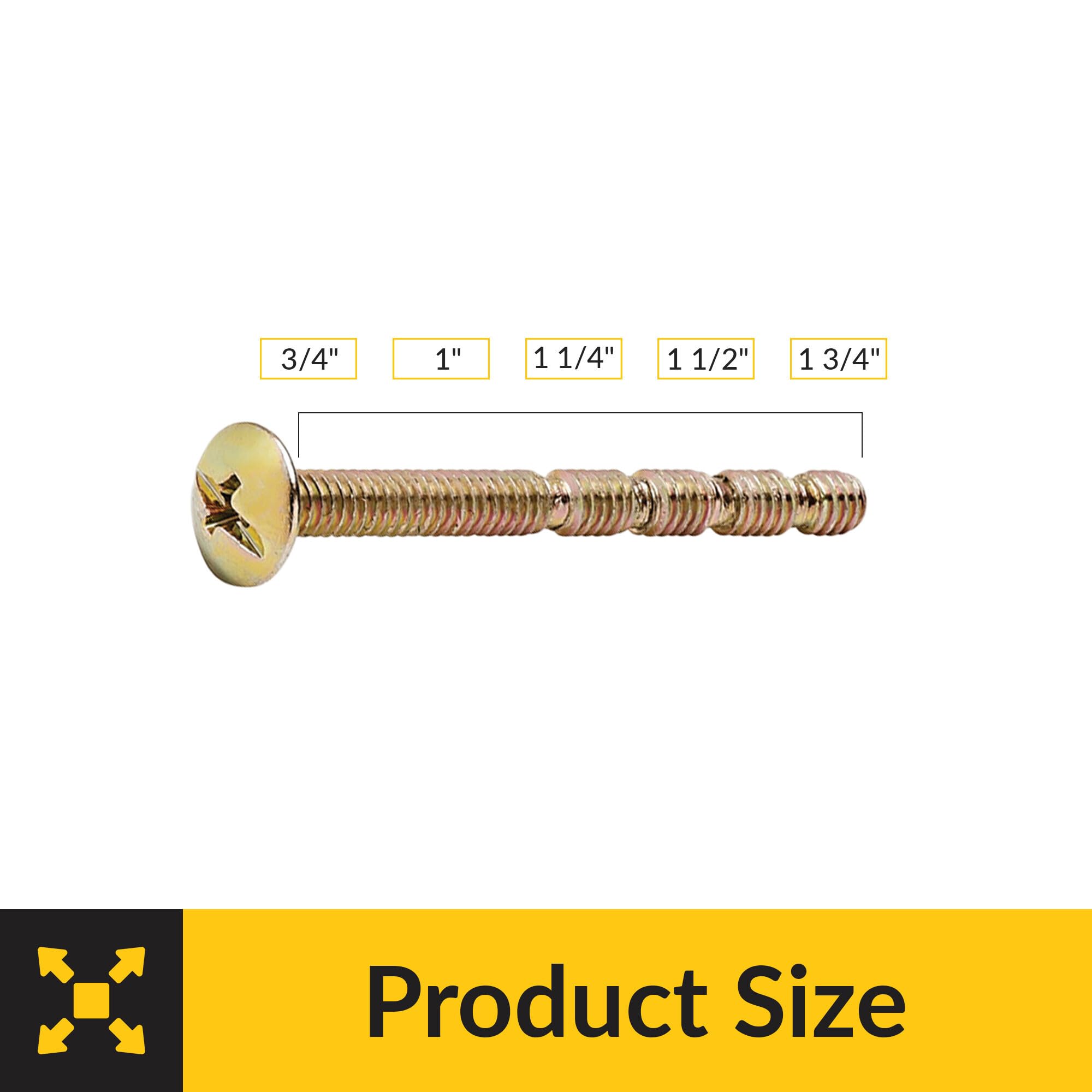 Brixwell SRW445176205 Decorative Hardware Screw Pack of 500