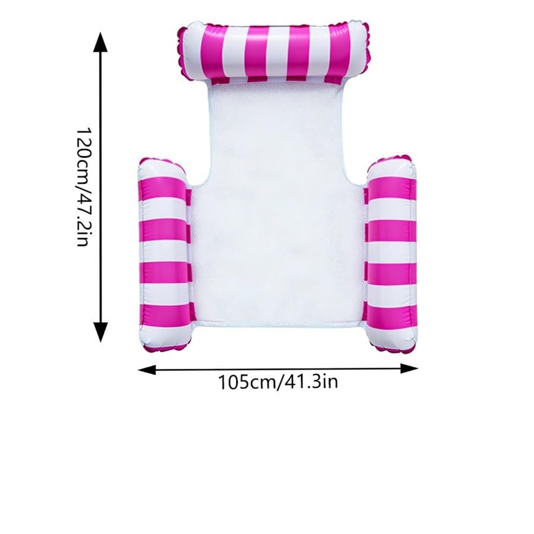 2 Stück Luftmatratze Wasser mit 1 Luftpump ，4 in 1 Wasserhängematte mit Netz Aufblasbare Schwimmsessel Wasser Matratze Pool Zubehör Liege Sofa Stuhl Sitz Erwachsene Kinder Stabil