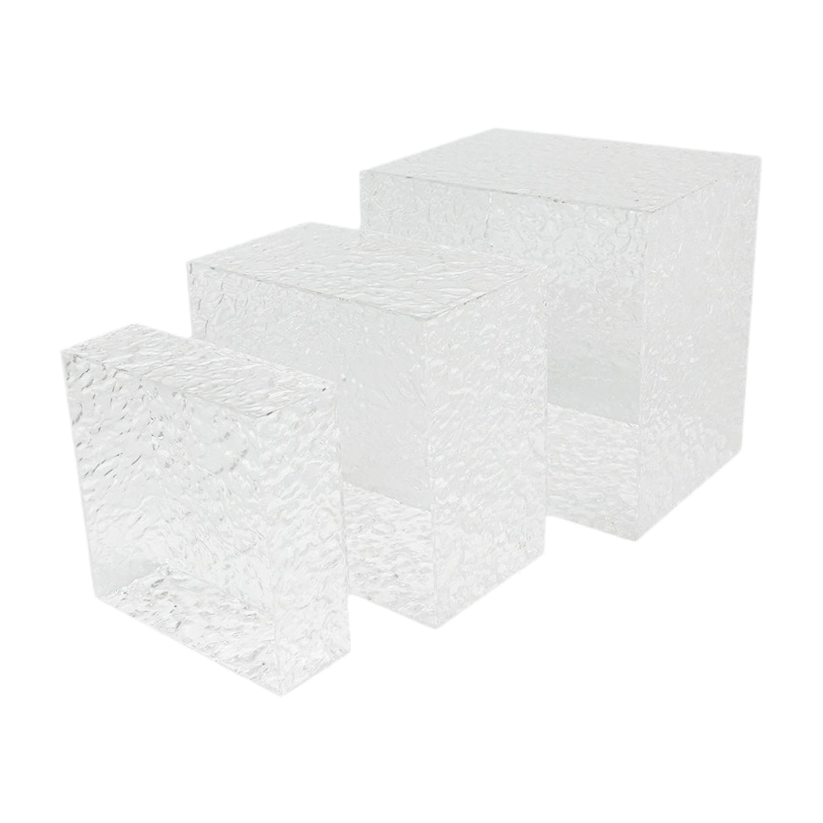 PIXZCSA Buffet Riser Acrylic Display Set Includes Three Sizes Showcasing Desserts At Weddings Celebrations Gatherings Food Riser For Buffet Table Acrylic