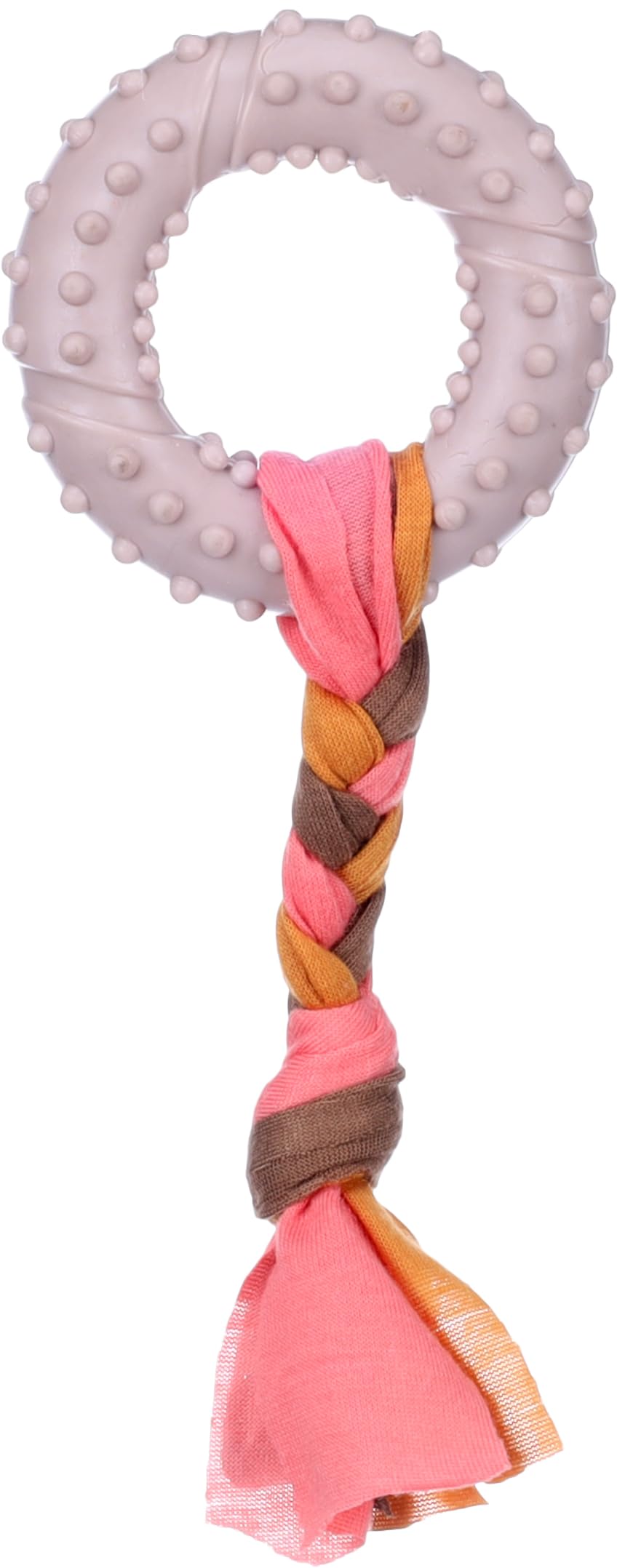 Flamingo TOY PUPPY TPR BUNTY RING TAUPE 17x7,3x2,1CM