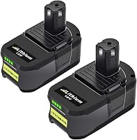 Powtree 2x 18V 5500mAh Ryobi ONE+ Akkumulátor LED kijelzővel 1