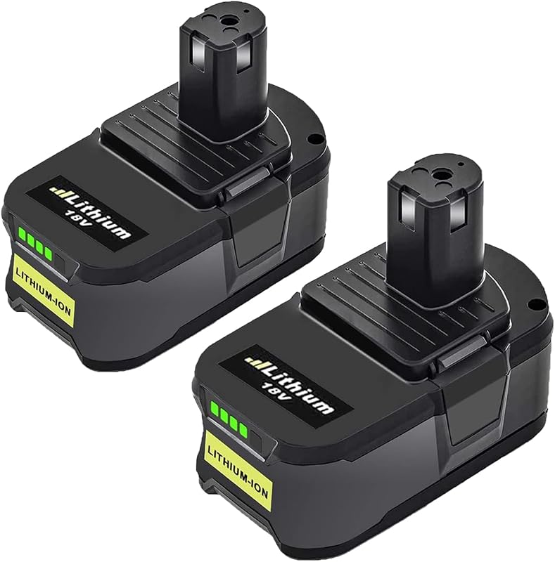Powtree 2x 18V 5500mAh Ryobi ONE+ Akkumulátor LED kijelzővel