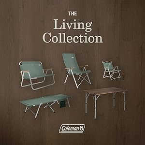 Coleman Living Collection Premium Outdoor Bench, Lightweight Folding Bench Seats 2 People, Supports up to 450lbs, Great for Patio, Yard, Deck, Campsite, Tailgate, & More