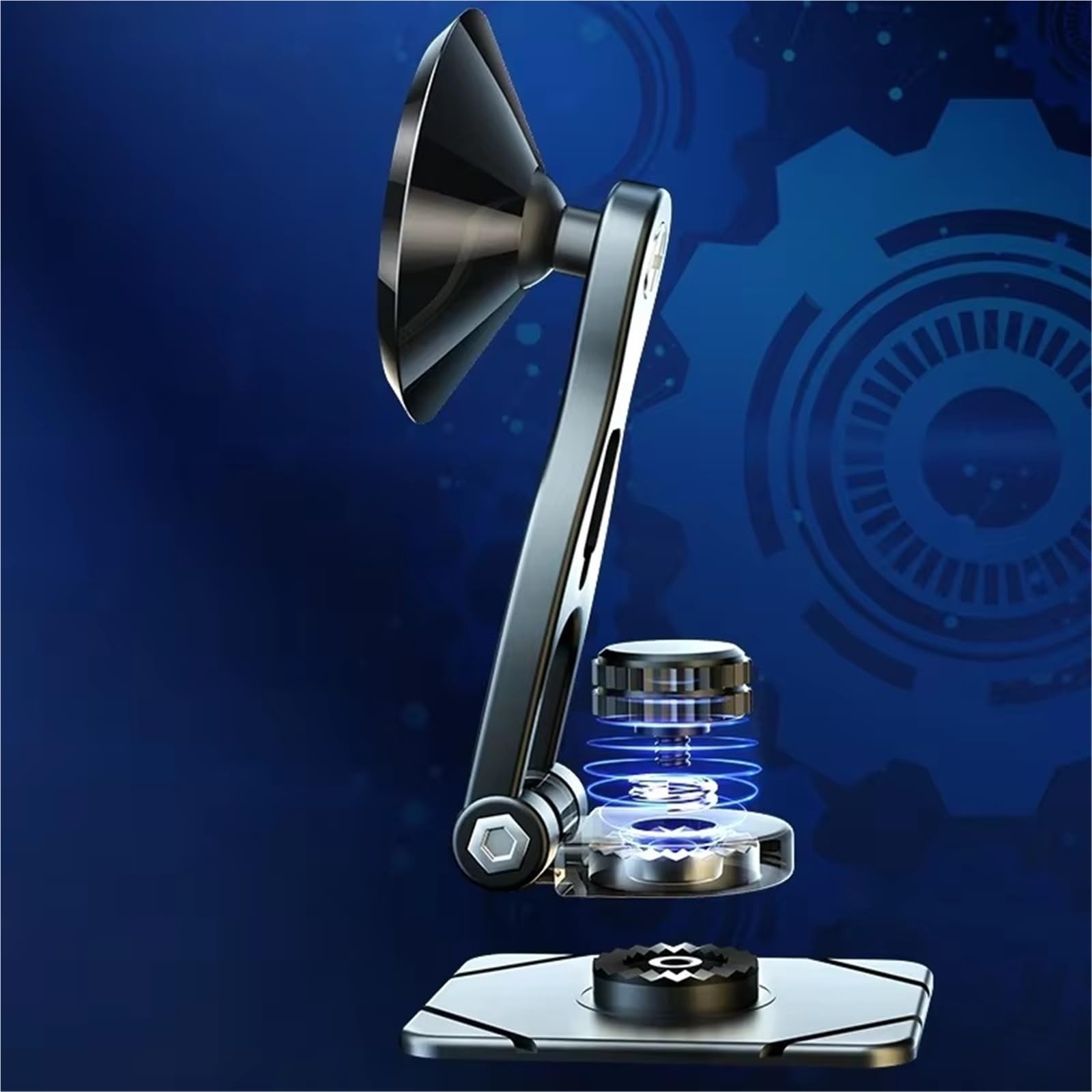 Per Samsung 2024 Supporto Magnetico Universale Auto Scrivania Magnetico Girevole Smartphone Staffa Pieghevole Porta Cellulare Auto