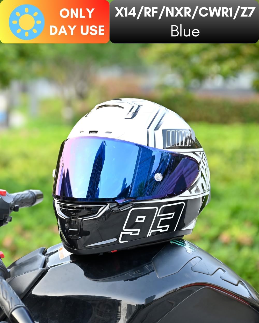 CWR-F1 Shield for RF-1200 Visor X14 NXR RF-SR Z7 Motorcycle Helmet Visor Replacement Sun Protection Anti-Scratch, Universal