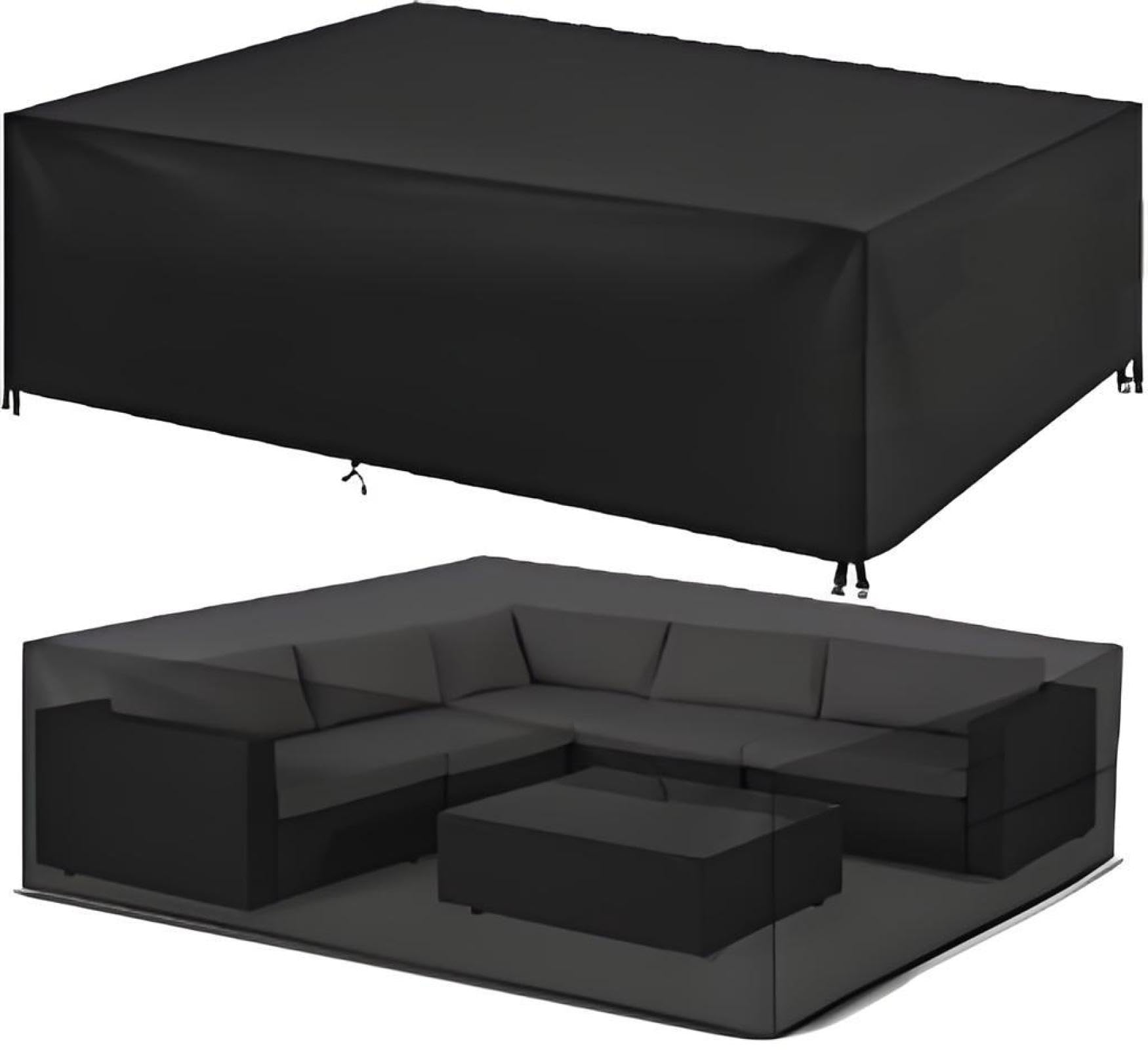 Funda de piel para exteriores, 85 x 50 x 55 cm, impermeable y resistente al viento, protector de mesa de jardín, ideal para juegos de jardín, resistente a los rayos UV, HeavyDu Protect