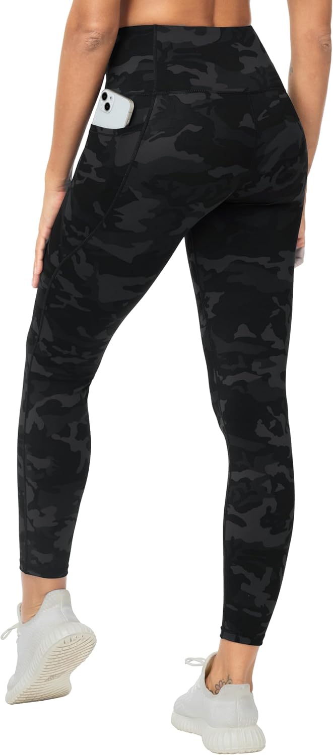 THE GYM PEOPLE Women's High Waisted Yoga Leggings Soft Tummy Control Workout Running Athletic Pants with Pockets - Image 2