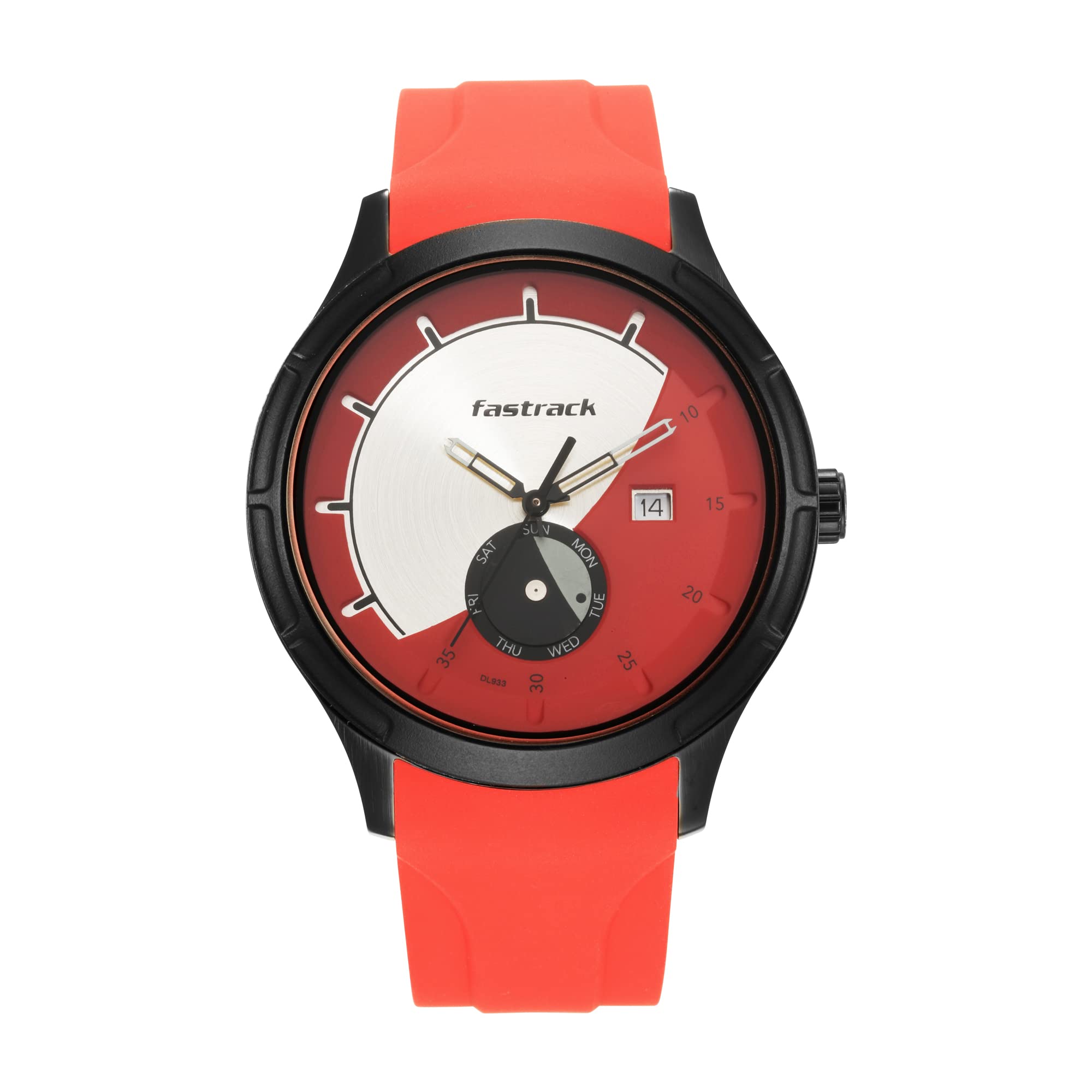 Fastrack Men Silicone Urban Bounce Analog Multicolor Dial Watch-3268Np01, Band Color-Red (B09MC5V4FB) Amazon Price History, Amazon Price Tracker