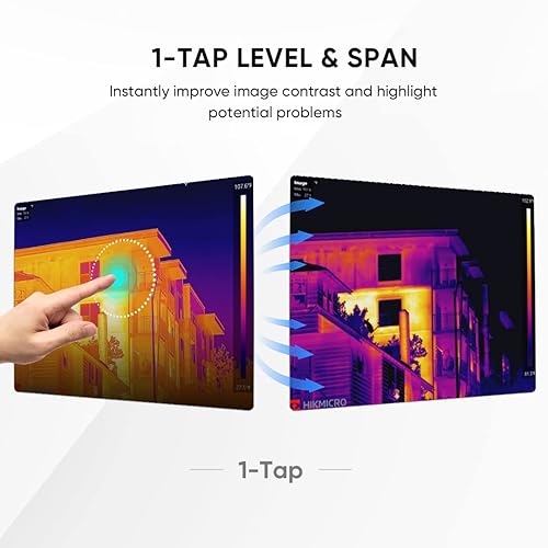 Miniatura 8 de HIKMICRO Cámara térmica Pocket2 256 x 192 IR Resolución Cámara de imágenes térmicas con cámara visual de 8MP, 25 Hz, Wi-Fi, pantalla táctil de 3.5