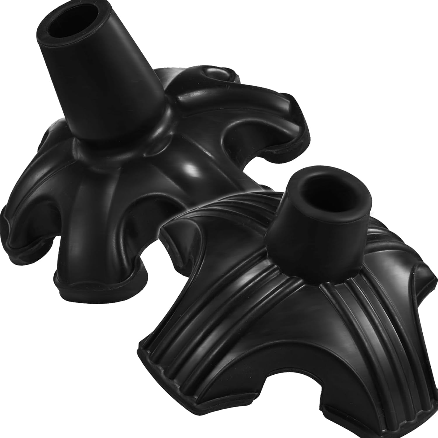 2 Pack Cane Tips for Stability, 3/4 inch Non-Slip Replacement Cane Tip, Self Standing Cane Base for Most Walking Canes, Walking Sticks, Folding Canes(4 & 6 Prong) 2 Pack Cane Tips for Stability, 3/4 inch Non-Slip Replacement Cane Tip, Self Standing Cane Base for Most Walking Canes, Walking Sticks, Folding Canes(4 & 6 Prong)