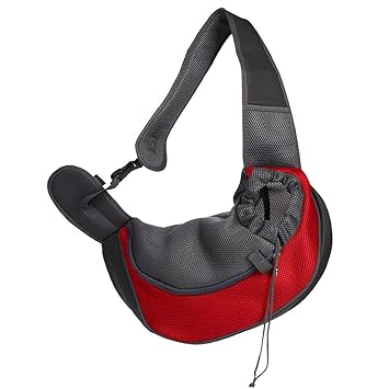 Indy Mall Pet Dog Cat Carry Carrier Outdoor Travel Single Shoulder Bag Sling Red L