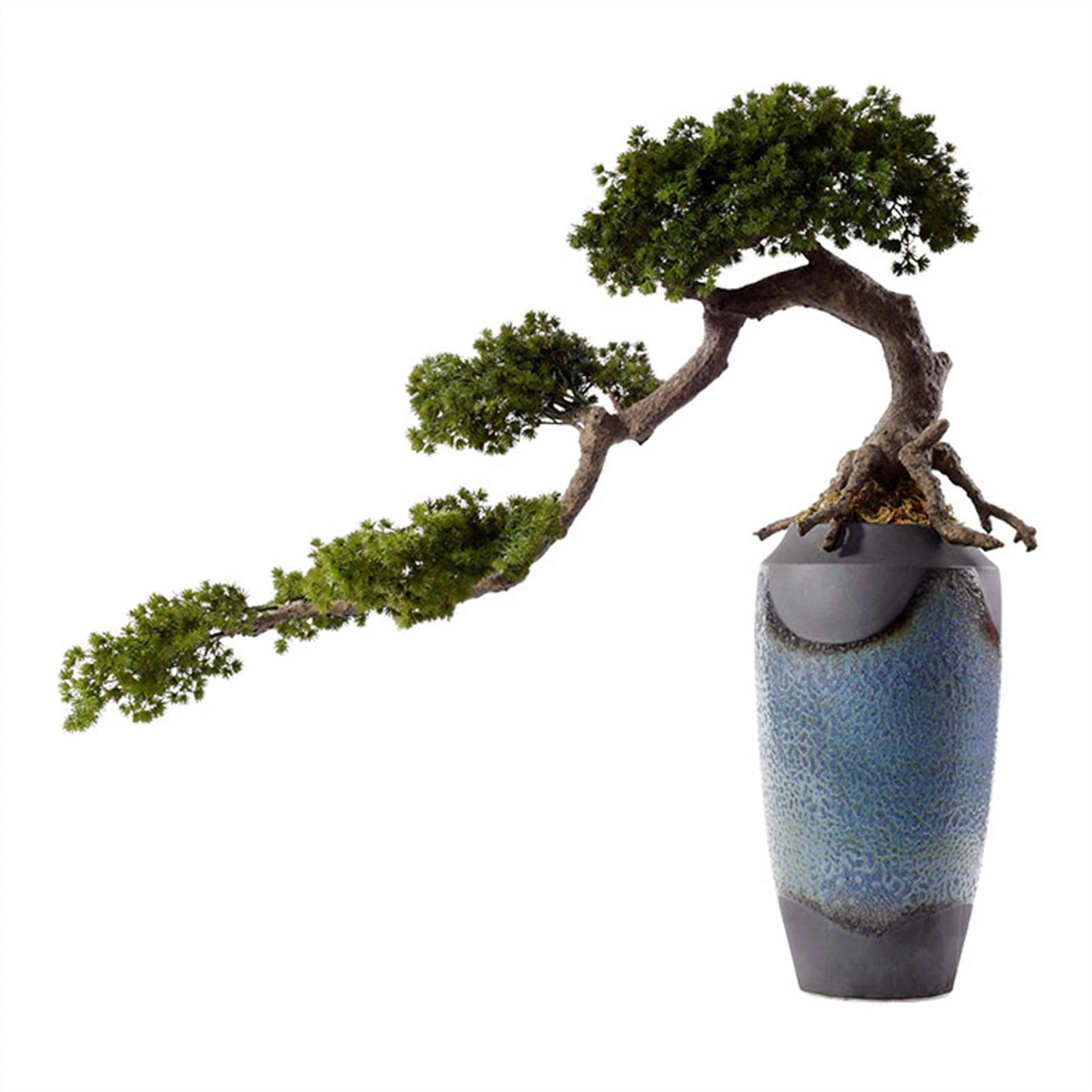 IUokLU Tree Fake Plant Artificial Bonsai Tree 39Inch Faux Plants Indoor Large Fake Plants Decor with Ceramic Pots for Home, Office Decoration Potted Tree Artificial